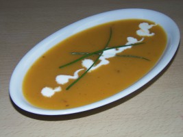 fit recept - dýňová polévka